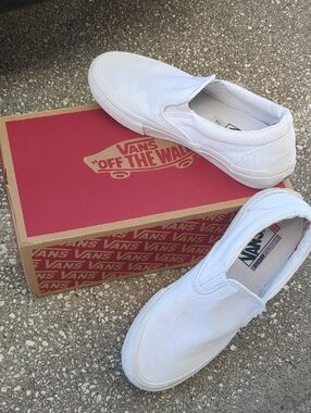 Vans Skate White Slip-On  Canvas Sneakers
Skate, Icon, Vulcanized,